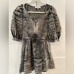 Sea New York chambray dress with puff sleeves, size 2